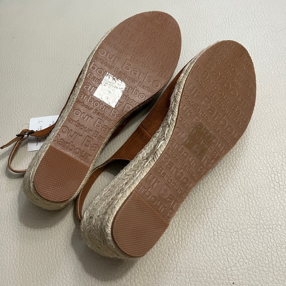 Barbour Women’s Nadia Fish Mouth Wedge Espadrilles Sandals - UK 8/US 10/EU 41 - Picture 8 of 8